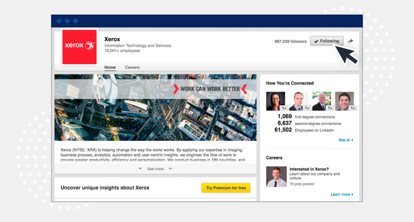 Check the company's website to investigate who might be worth contacting for a partnership