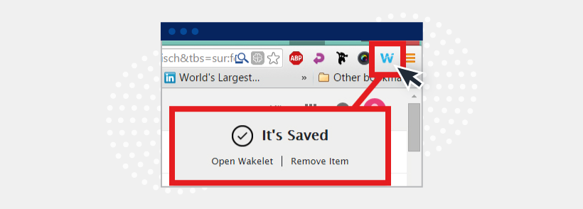 Chrome plugin for Wakelet