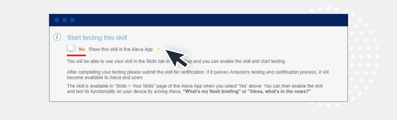 Start testing this skill