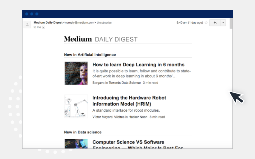 medium newsletter
