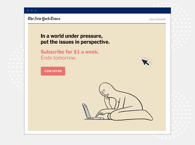 the new york times call to action example