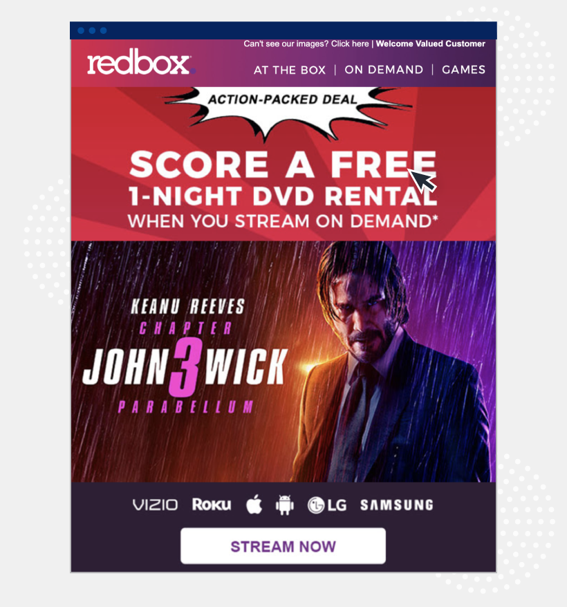 redbox call to action example