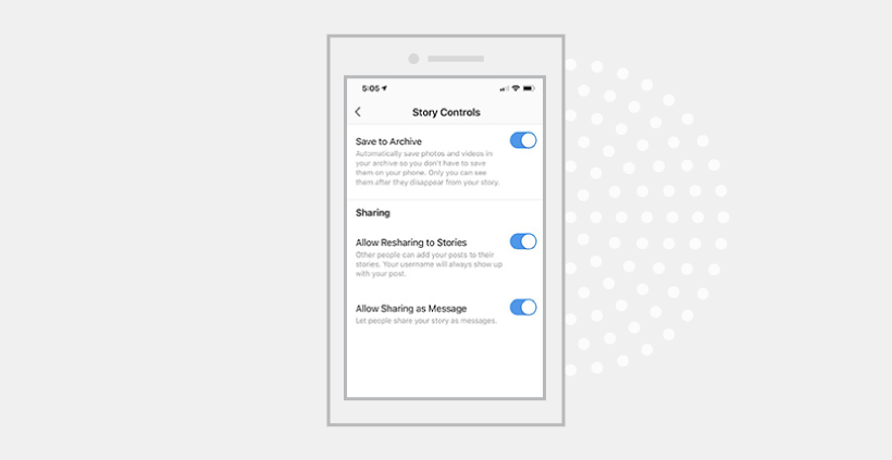 Change your settings and archive all your stories.
