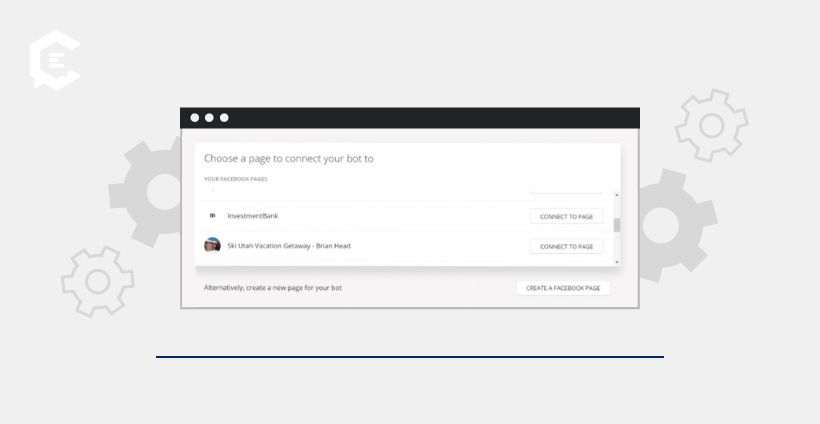 Connect to your Facebook business page.
