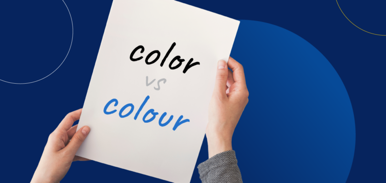 Color vs colour word difference