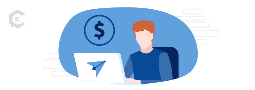 Most freelancers prefer using payment processors like PayPal or Zelle.