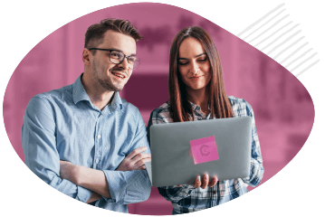 Content management team producing content for client