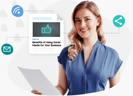 Person Viewing Content Being Distributed