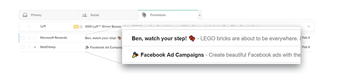 emojis in marketing emails
