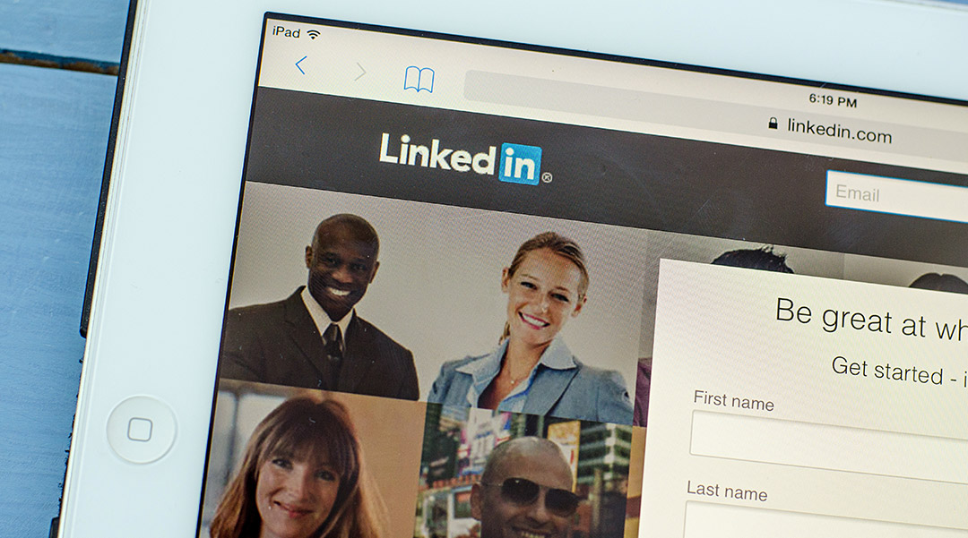 Researching partnerships on LinkedIn