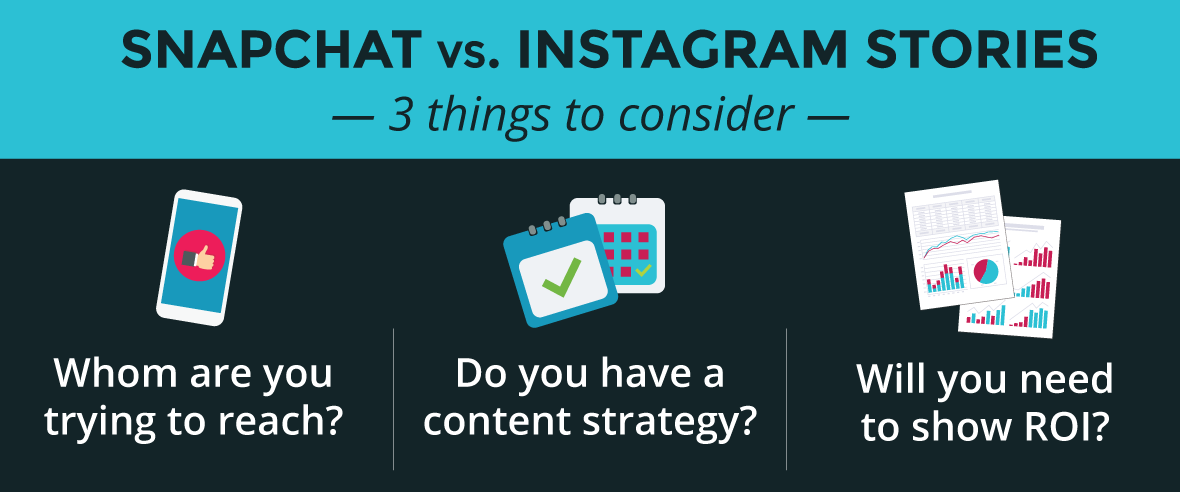Snapchat vs. Instagram Stories: Three Things to Consider in Your Content Marketing