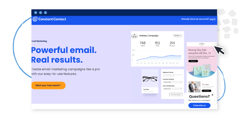 constant contact cta examples