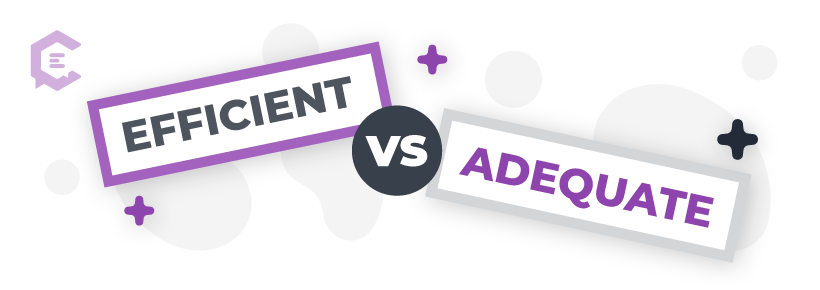 Common word mix-ups in writing: efficient vs. adequate
