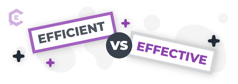 Common word mix-ups in writing: Efficient vs. effective