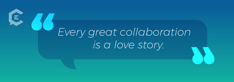 Every great collaboration is a love story.