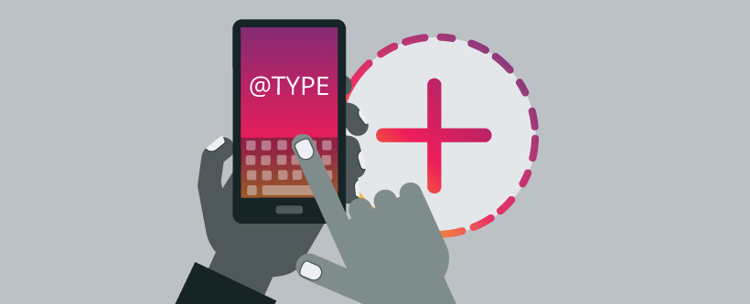 Instagram’s @Type text-only stories