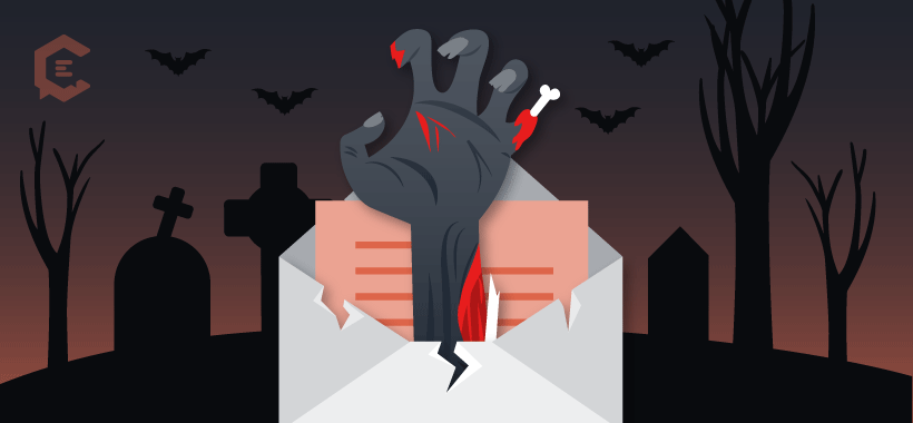 #4 scariest news item in content marketing: Email's ominous open rate. 