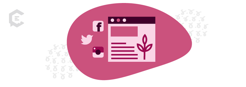 Organic content for social media
