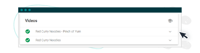 Rich snippet data on a food blog