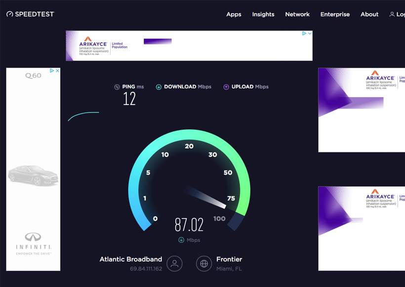 speed test logistic