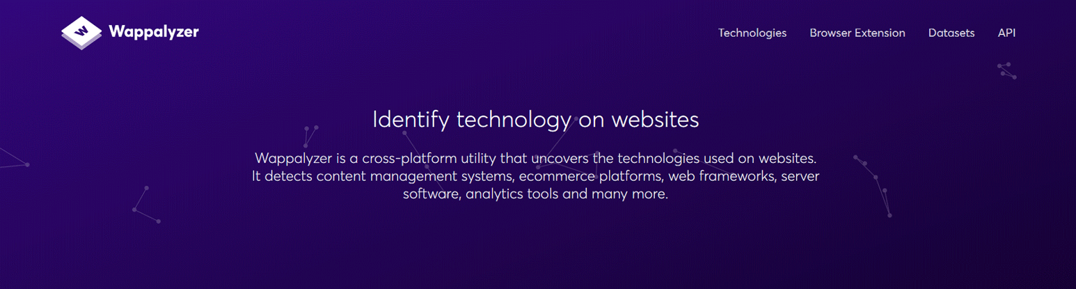 Using Wappalyzer to analyze the martech a website uses.