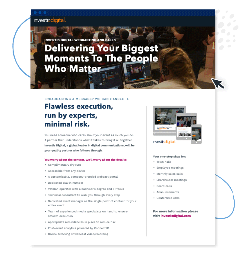 Decision: Infosheet from Investis Digital