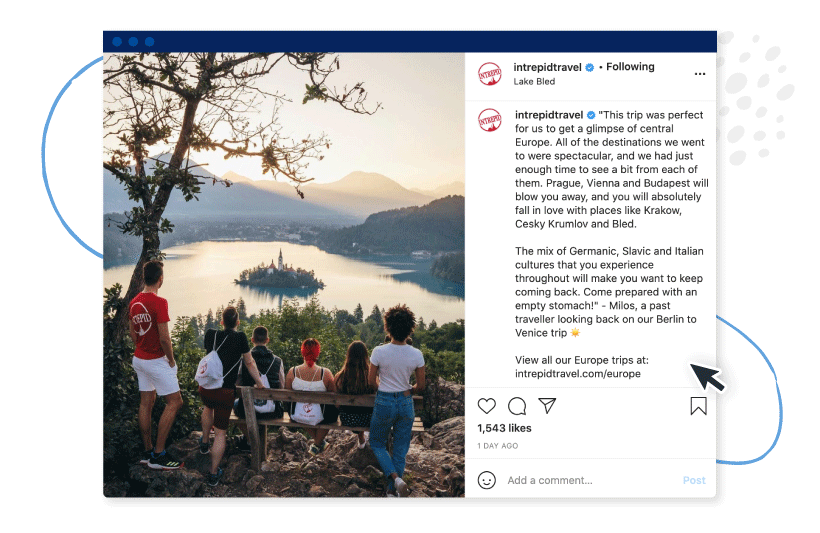 Consider: Social media post from Intrepid Travel