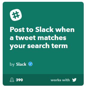 Watch social media and share with sales via Slack