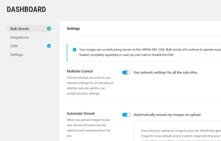 Smush Image Optimization