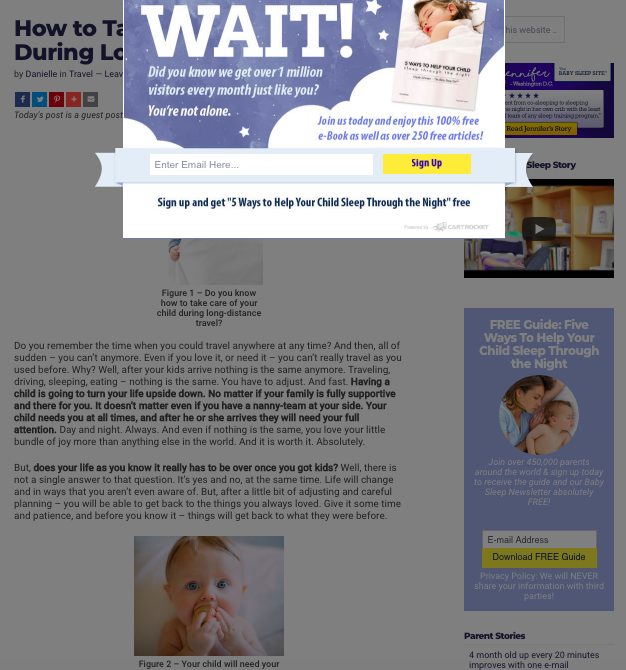 Ebook promo from BabySleepSite.com