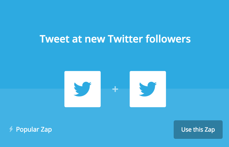 Using Zap for automated tweets at new followers