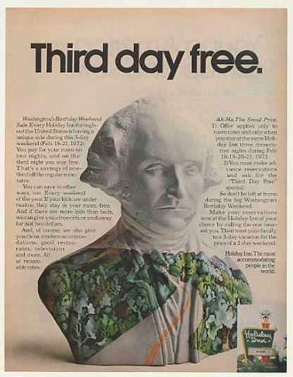 Holiday Inn President's Day ad
