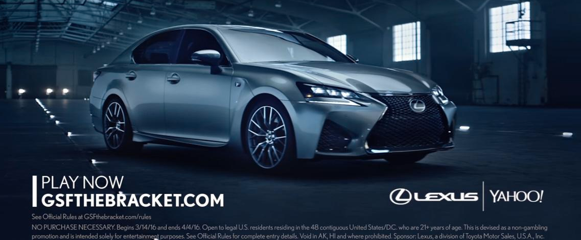 Lexus and Yahoo's Partner Campaign for March Madness