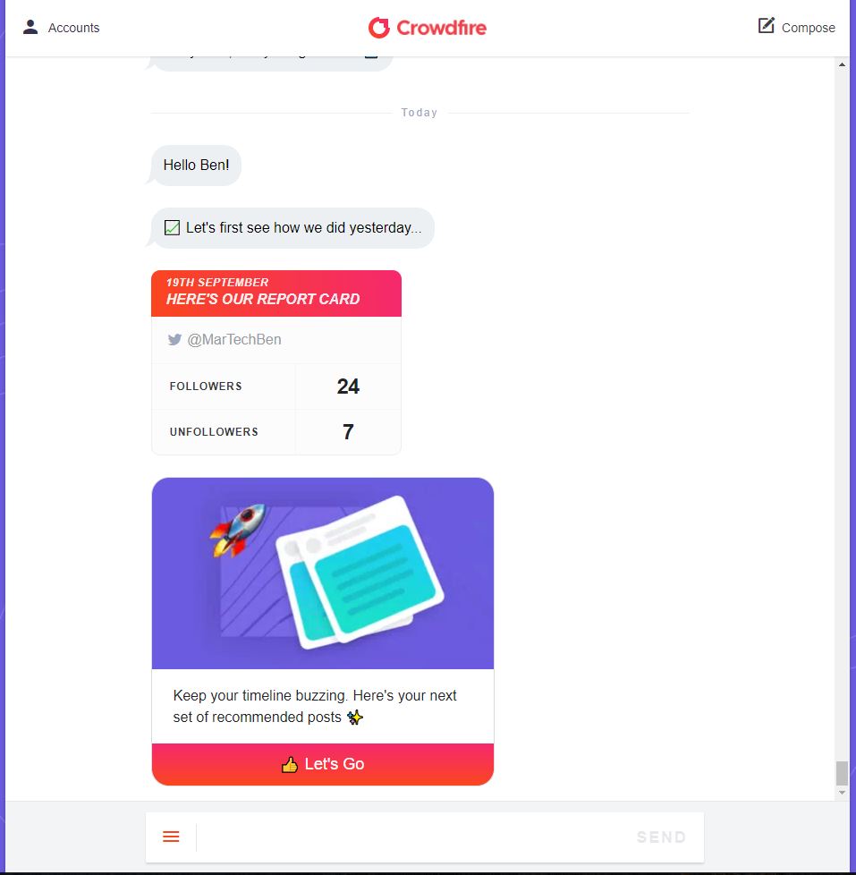 setting up your crowdfire account