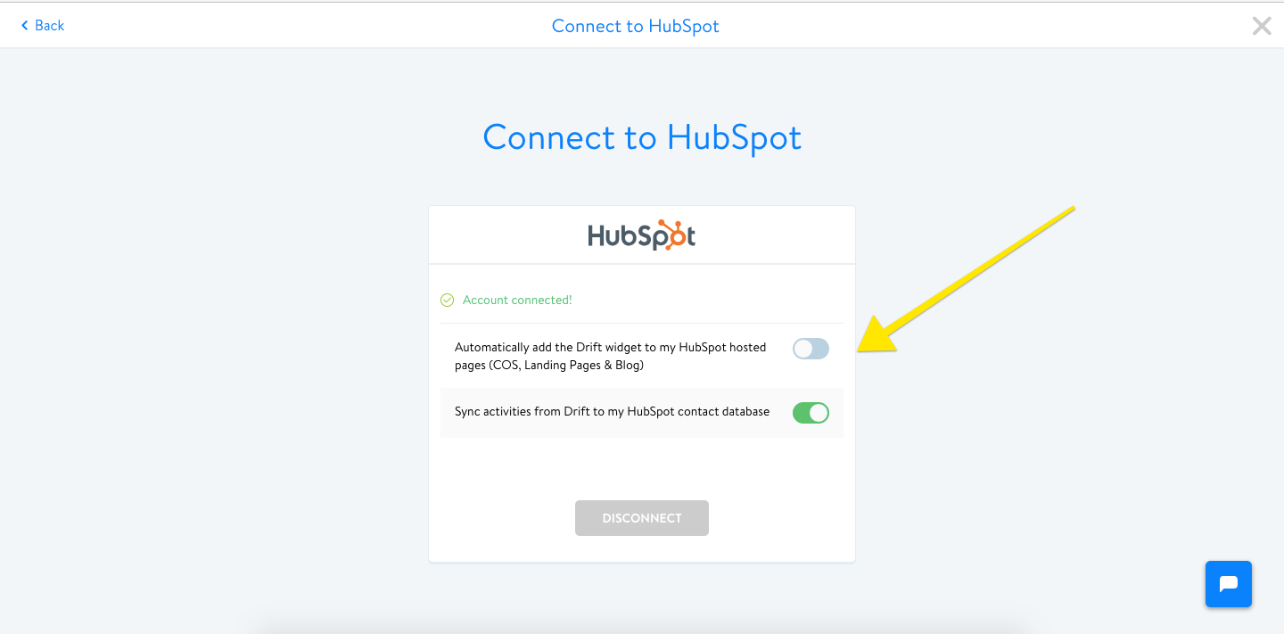 Connect to HubSpot