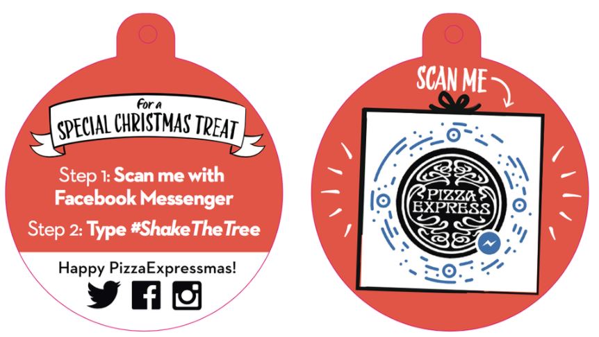 Pizza Express's "Shake the Tree" Facebook Messenger Games Using Chatbots