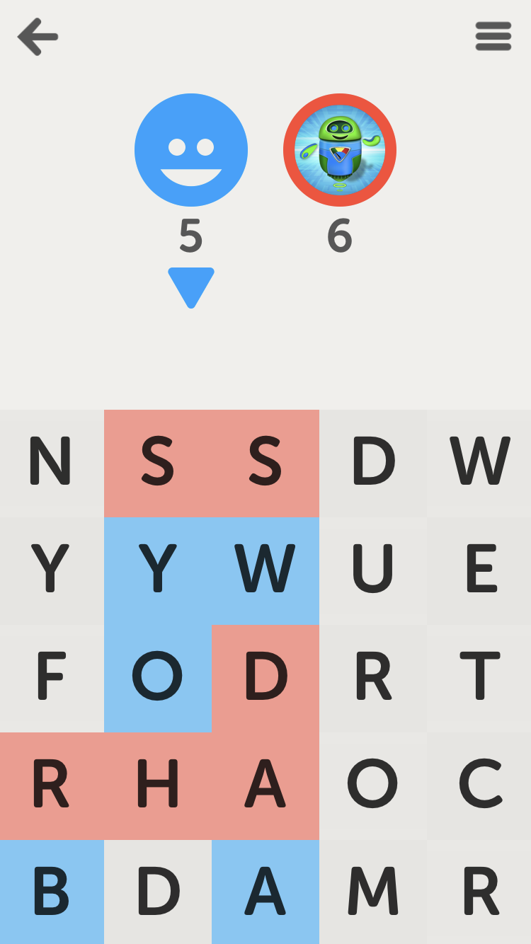 Letterpress word game for word nerds