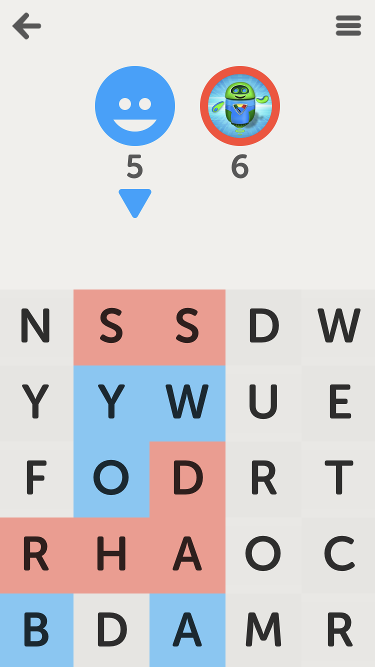 Letterpress word game for word nerds