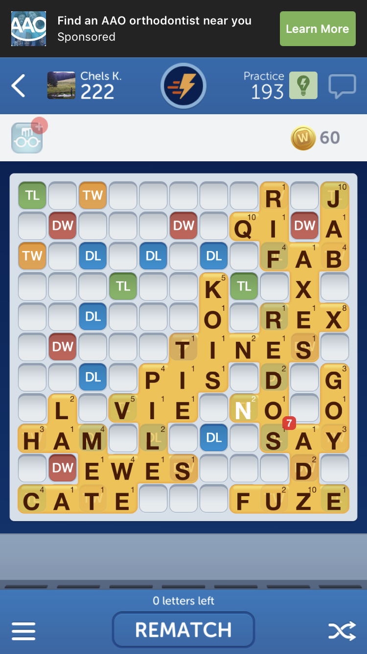 Apps for word nerds: Words With Friends