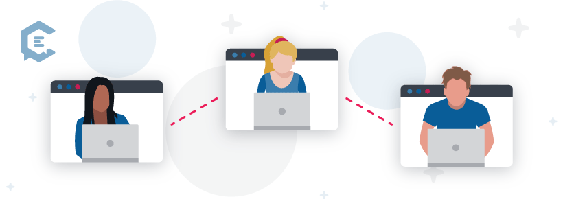 A Teamlancing™ collaboration involves a team of freelancers working together, with the word itself a portmanteau of team and freelance. 