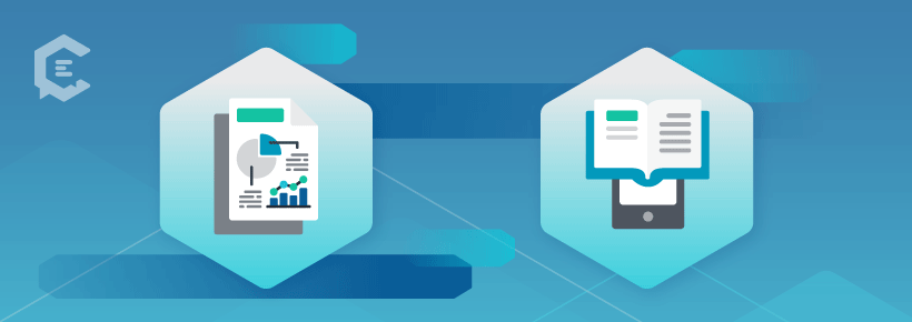 Types of content: Data studies and ebooks