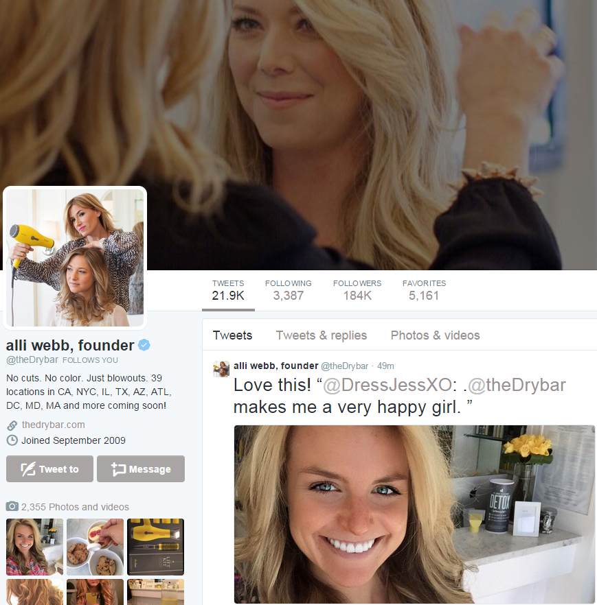 drybar on twitter