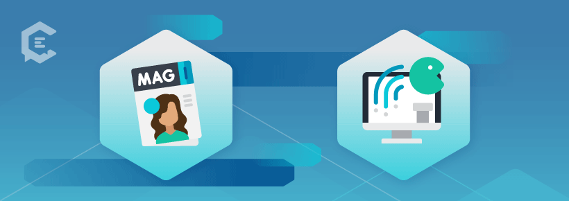 Types of content: Magazines and motion graphics
