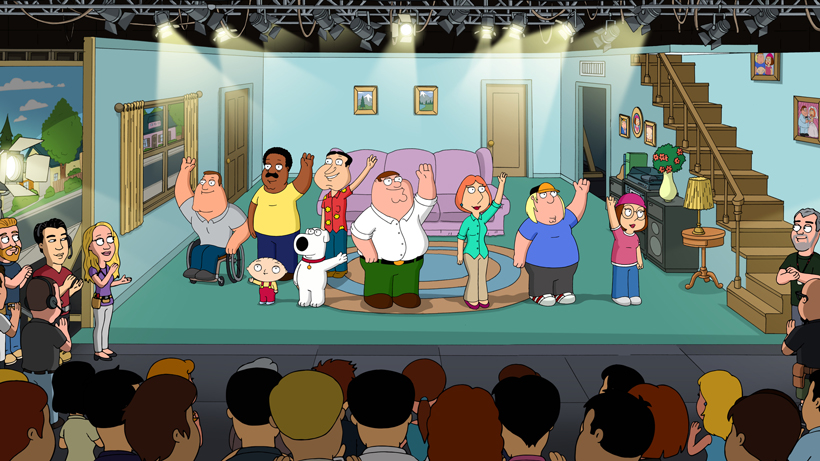 On the "set" of the animated hit series 'Family Guy'