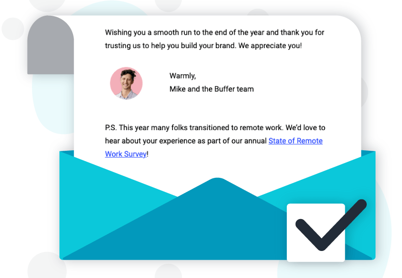 Opt-in email marketing with CTAs (State of Remote Work Survey)