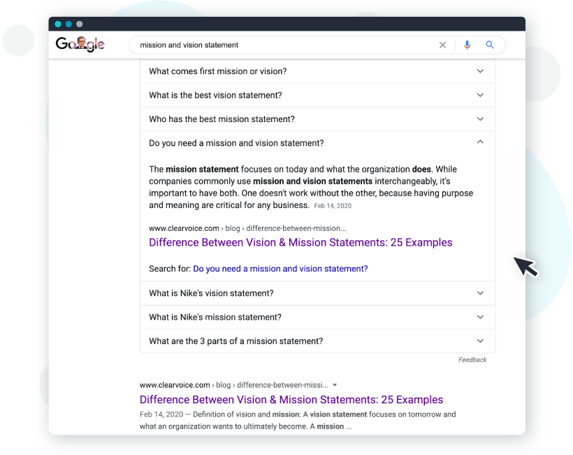 SEO and website (ClearVoice)
