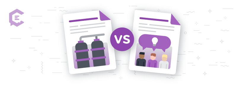 Siloed content vs. collaborative content creation