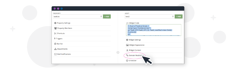 Domain Restriction with Tawk.to