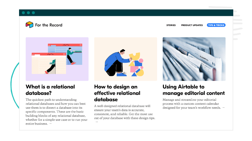 Airtable's For the Record Blog