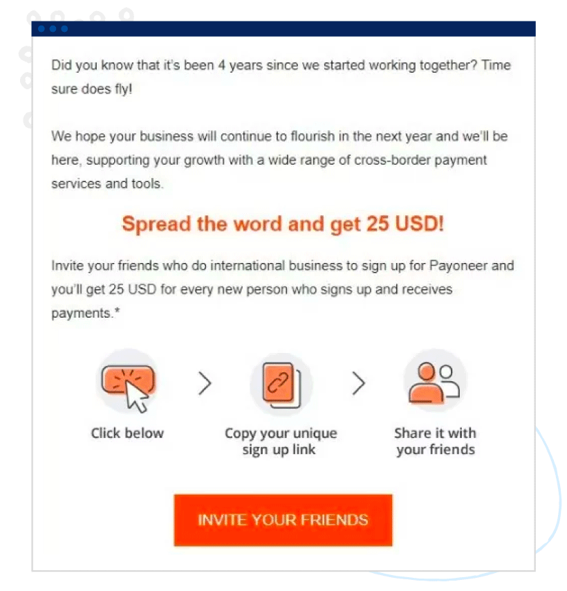example of email referral